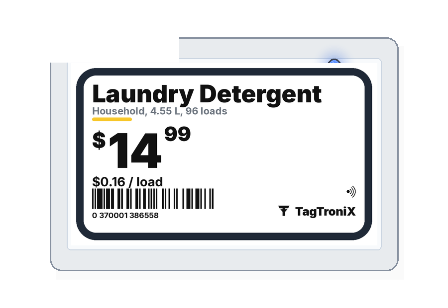 TagTroniX 13.3 inch electronic shelf label