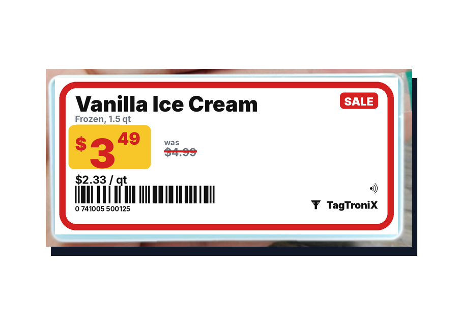 TagTroniX 2.13 inch electronic shelf label